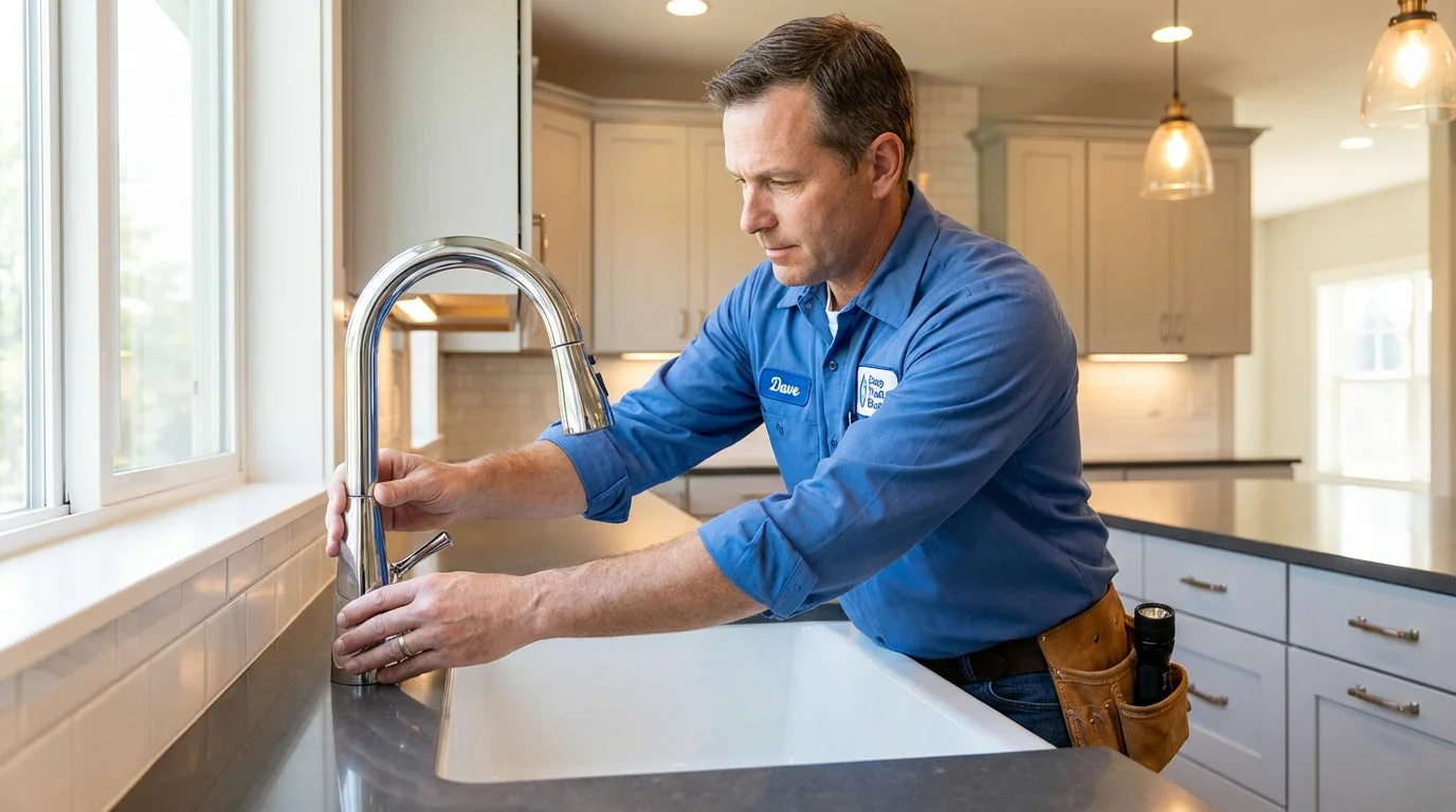 Kitchen faucet installation by Johns Plumbing LLC in Forest Grove
