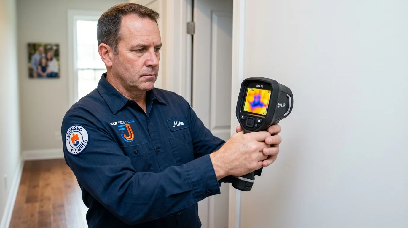 Thermal imaging leak detection by Johns Plumbing LLC in Forest Grove